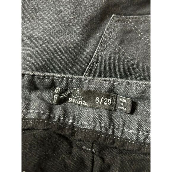 PrAna, Women's Lined Boyfriend Pants, Size 8, Black/Dark Blue, Used - Picture 4 of 9